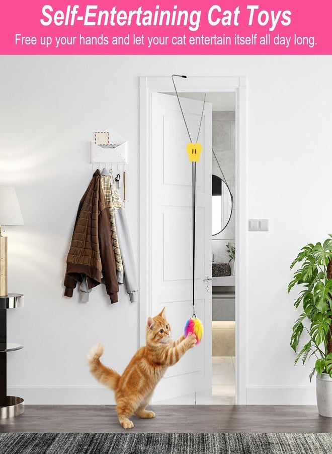 Eldraqth Interactive Cat Toys for Indoor Cats Door Hanging Cats Toys Cat Teaser Toy for Kitten Exercise Self Play Toy Make Fun Excecise - Image 4